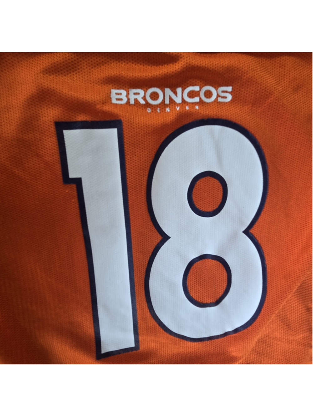 Denver Broncos Peyton Manning NFL Team Apparel Jersey Youth Medium M 8/10 B75 - Picture 4 of 7